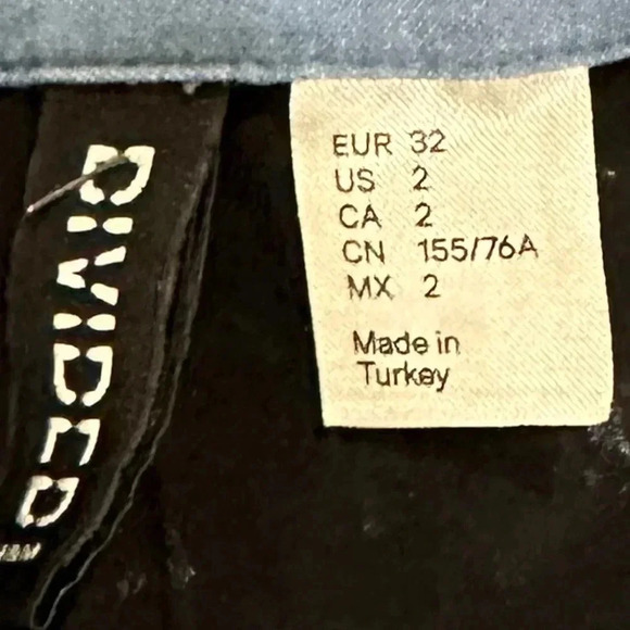 H&M Half demin half chiffon Blouse - Picture 8 of 10